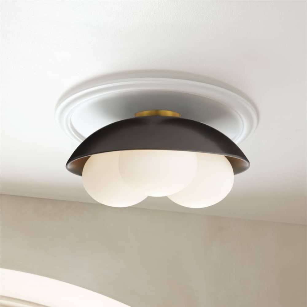 Flush Mounts Solenne Large Flush Mount - Black