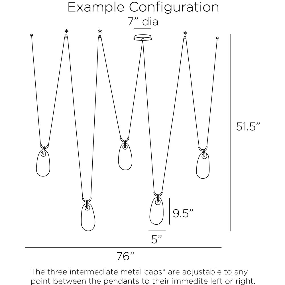 Wolfram Chandelier - Gold
