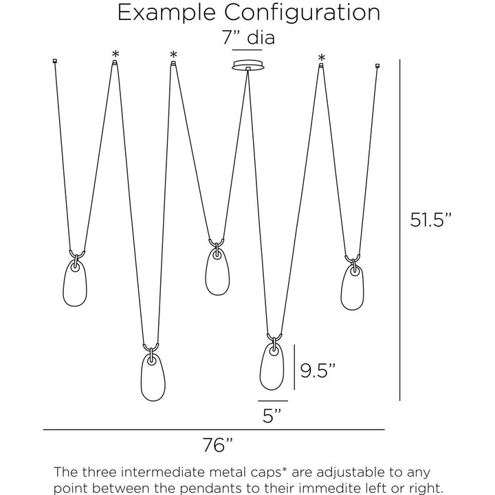 Wolfram Chandelier - Gold