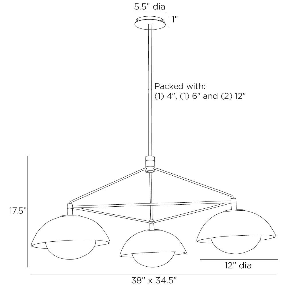 Solenne Chandelier - Black