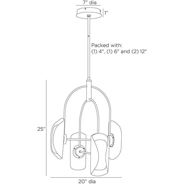 Canyonvale Chandelier - Gold