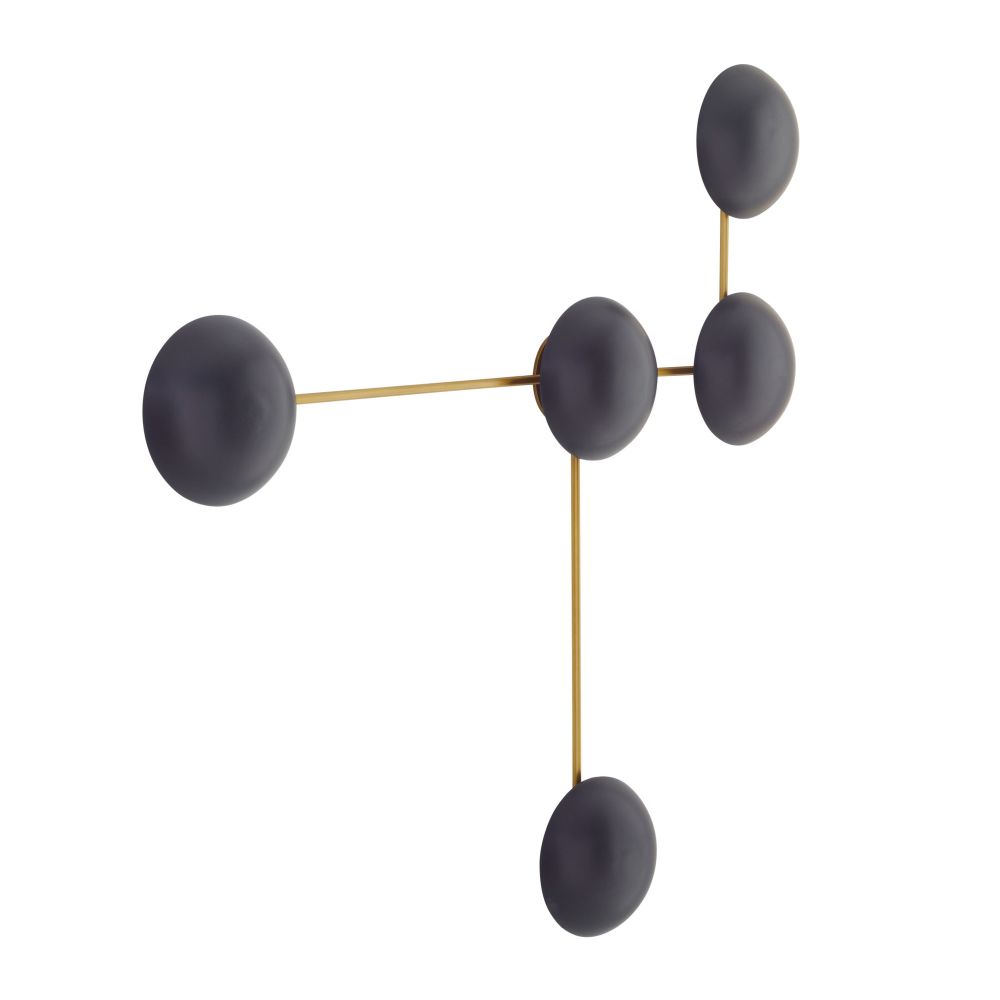Wall Lighting Solenne Sculptural Sconce - Black