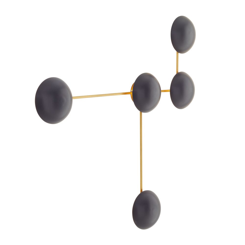 Wall Lighting Solenne Sculptural Sconce - Black