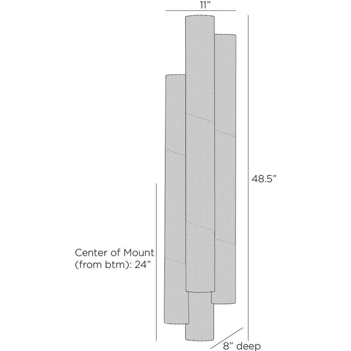 Winslow Oversized Outdoor Sconce - Gray