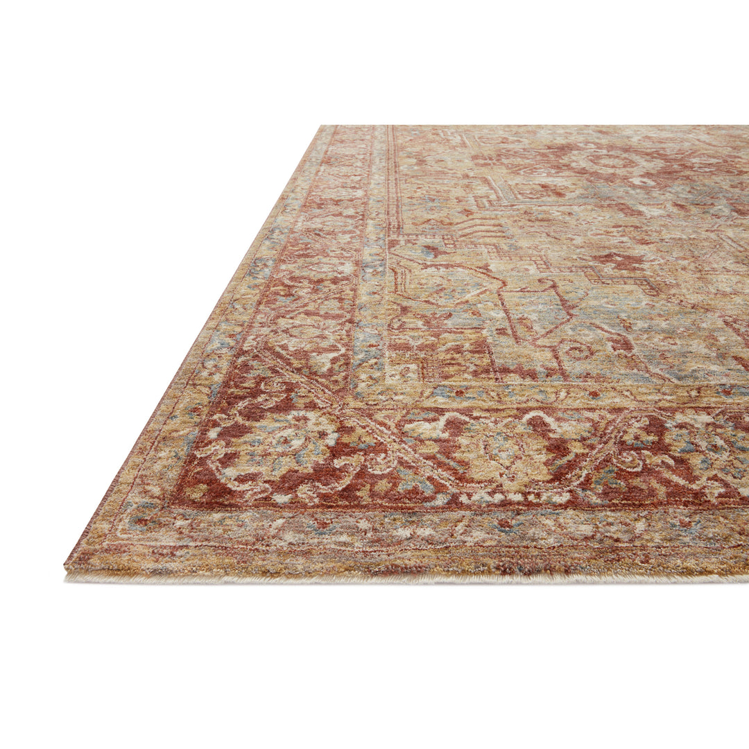 Loloi Gaia Gold / Brick 7'-10" x 10'-2" Area Rug