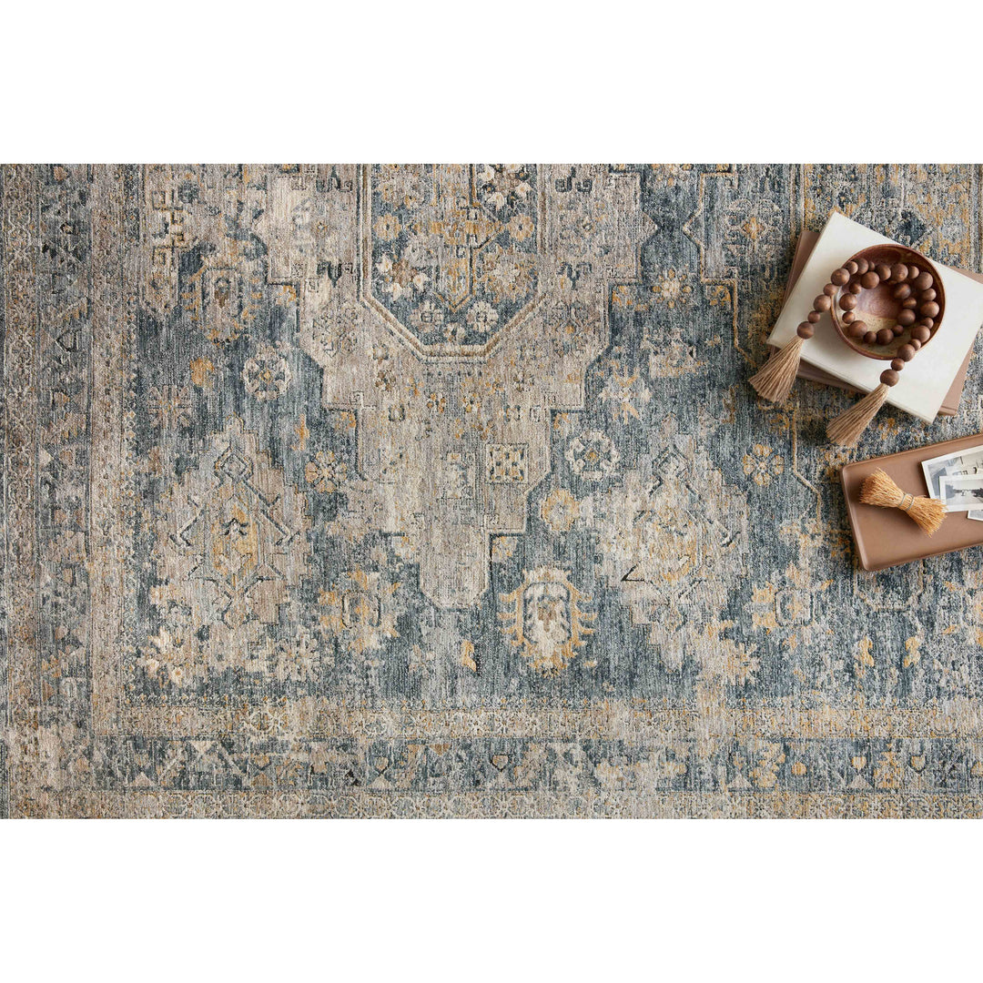 Loloi Gaia Denim / Taupe 4'-0" x 5'-7" Accent Rug