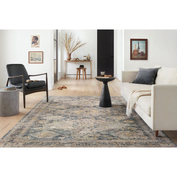 Loloi Gaia Denim / Taupe 4'-0" x 5'-7" Accent Rug