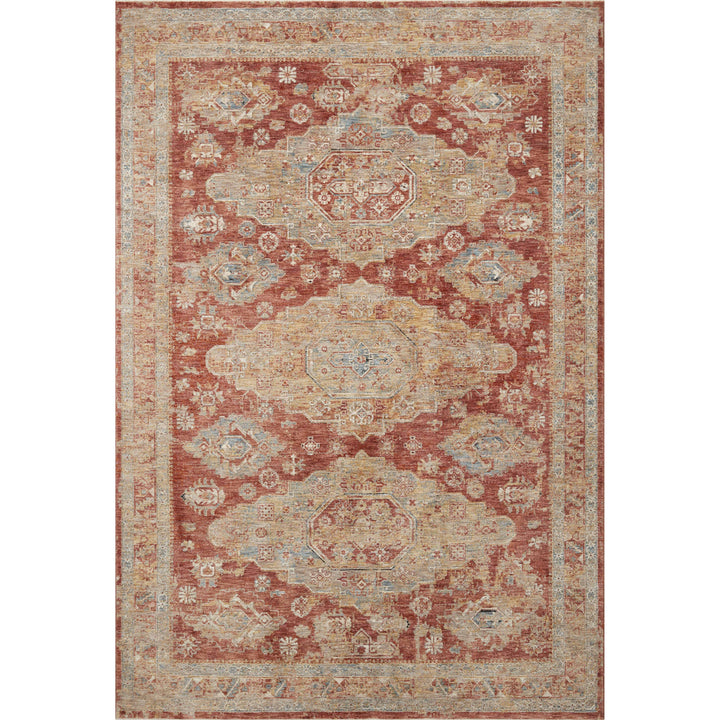 Loloi Gaia Gold / Brick 2'-0" x 3'-0" Accent Rug