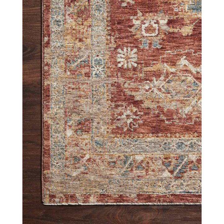 Loloi Gaia Gold / Brick 4'-0" x 5'-7" Accent Rug