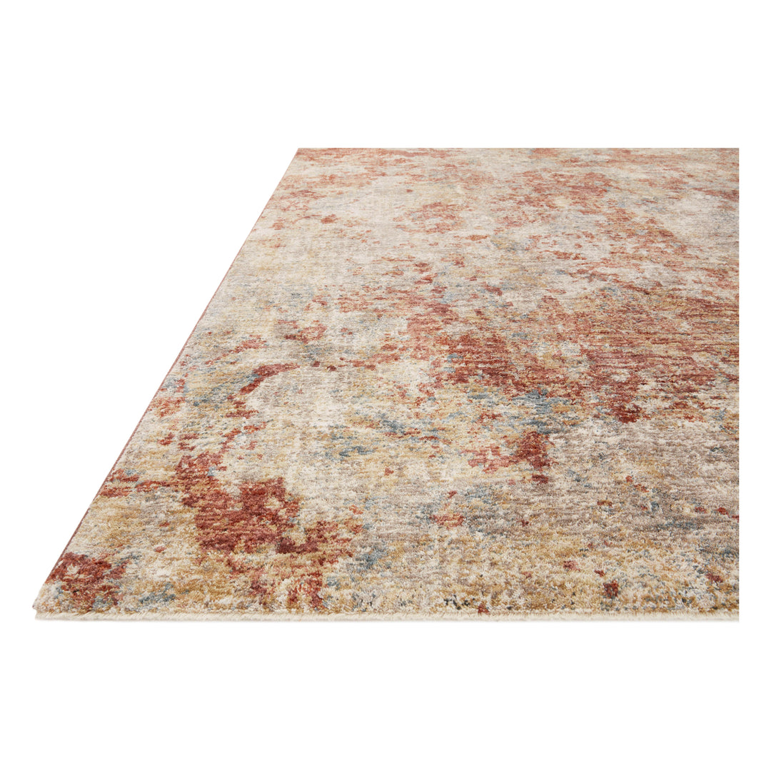 Loloi Gaia Taupe / Brick 5' x 7'-8" Area Rug