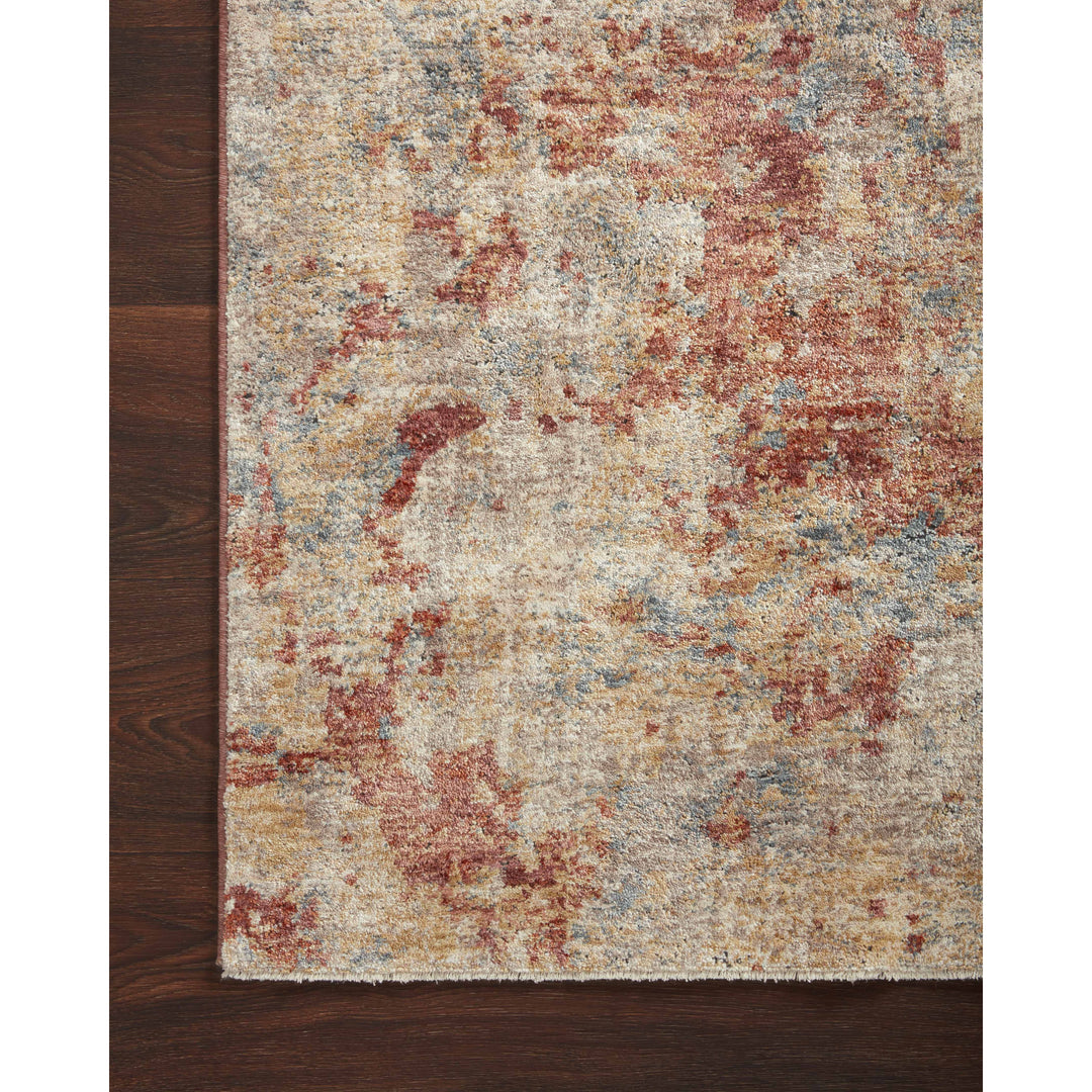 Loloi Gaia Taupe / Brick 2'-0" x 3'-0" Accent Rug