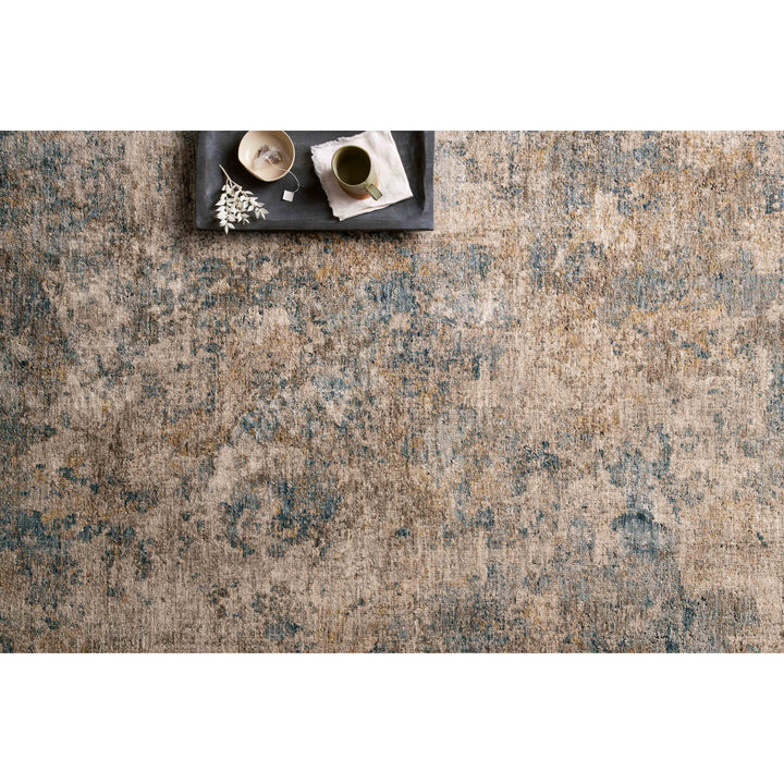 Loloi Gaia Taupe / Denim 4'-0" x 5'-7" Accent Rug