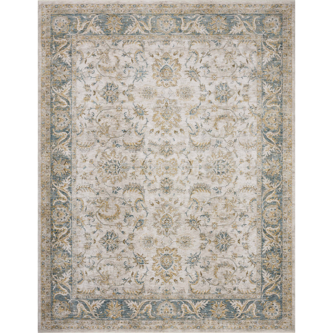 Loloi Gaia Natural / Ocean 2'-6" x 8'-0" Runner Rug