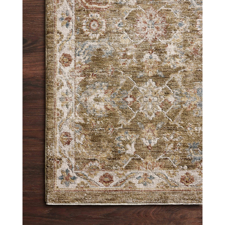 Loloi Gaia Olive / Multi 18" x 18" Sample Rug