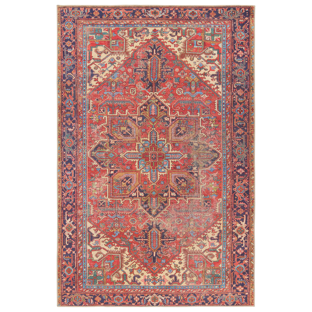 Vibe by Jaipur Living Lucinda Medallion Red/Blue Runner Rug (3'X8')