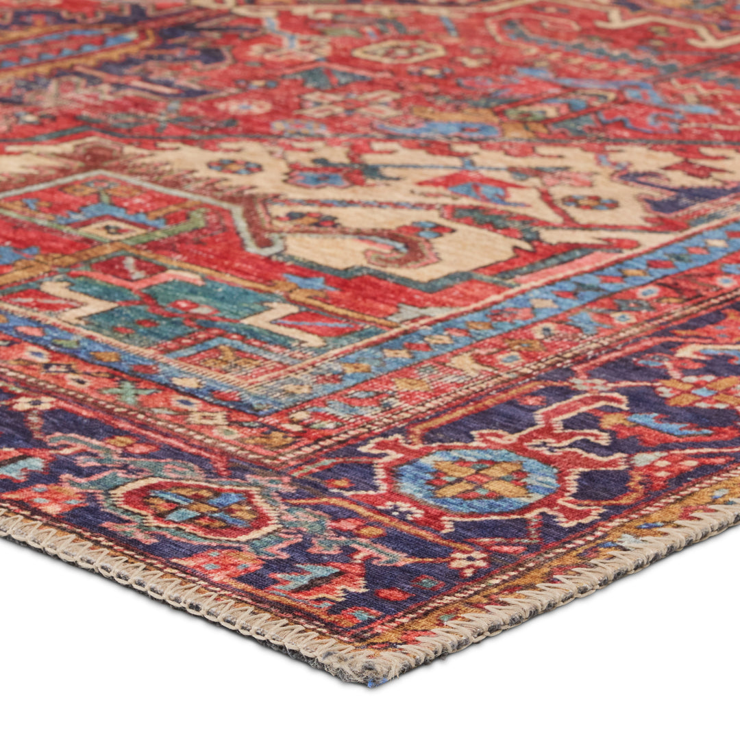 Vibe by Jaipur Living Lucinda Medallion Red/Blue Runner Rug (3'X8')