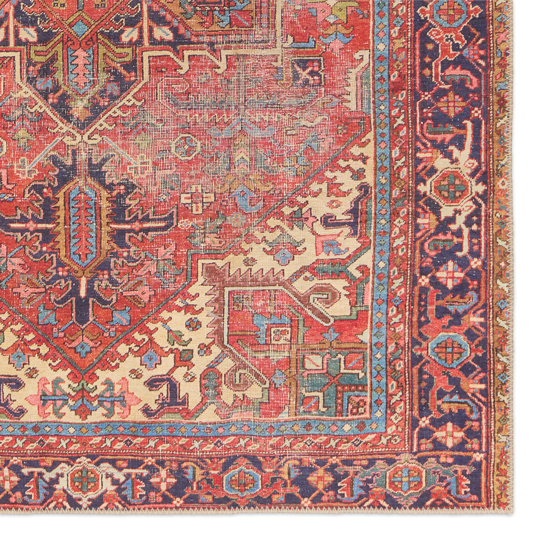 Vibe by Jaipur Living Lucinda Medallion Red/Blue Runner Rug (3'X8')