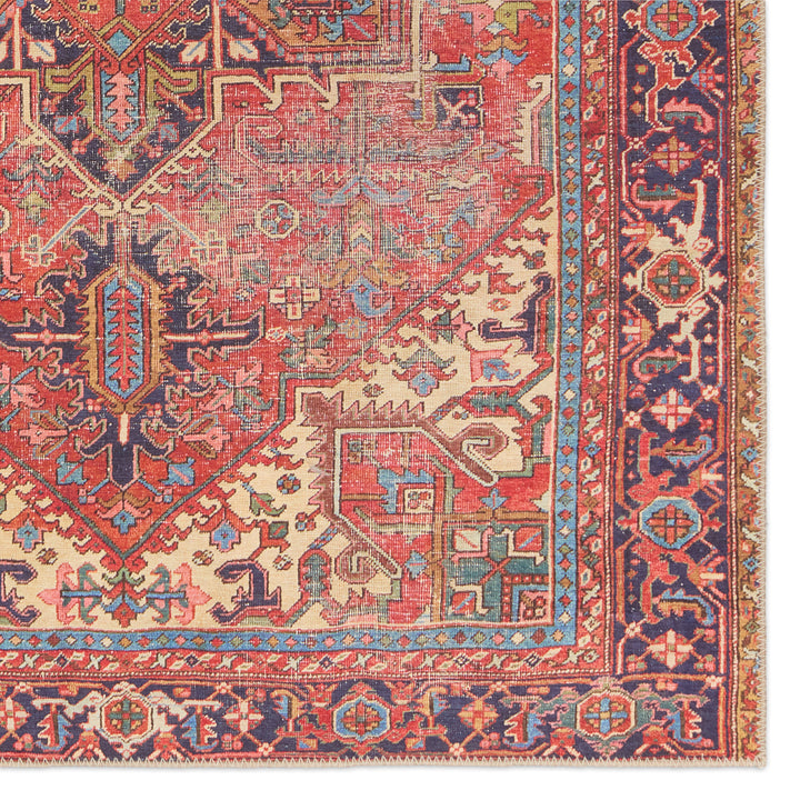 Vibe by Jaipur Living Lucinda Medallion Red/Blue Runner Rug (3'X8')