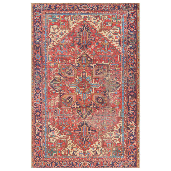 Vibe by Jaipur Living Lucinda Medallion Red/Blue Area Rug (4'X6')