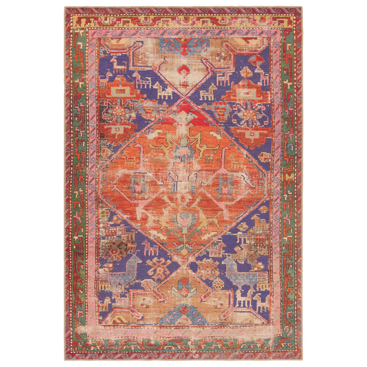 Vibe by Jaipur Living Sancho Medallion Orange/Purple Area Rug (4'X6')