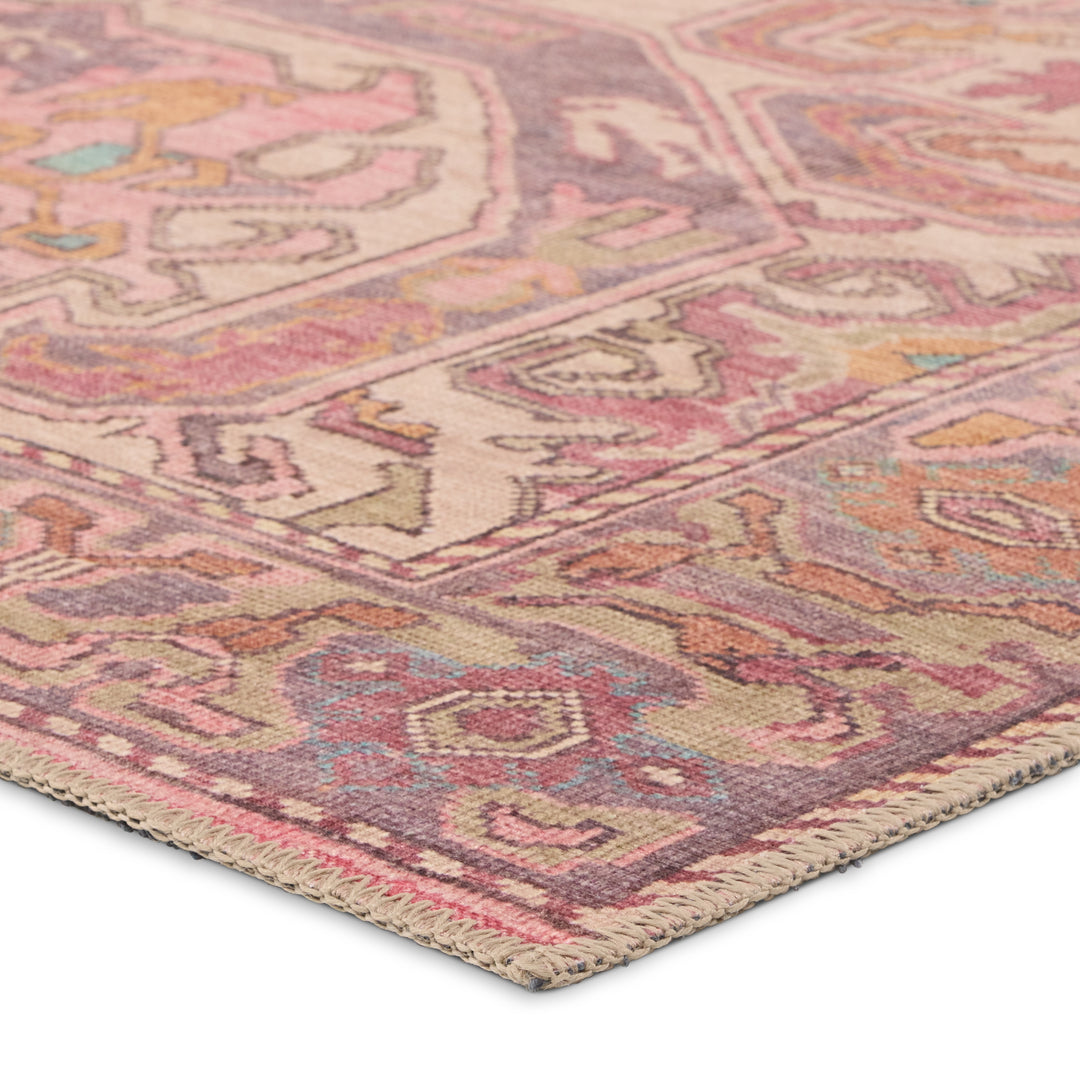 Vibe by Jaipur Living Elanor Medallion Pink/Purple Runner Rug (3'X8')