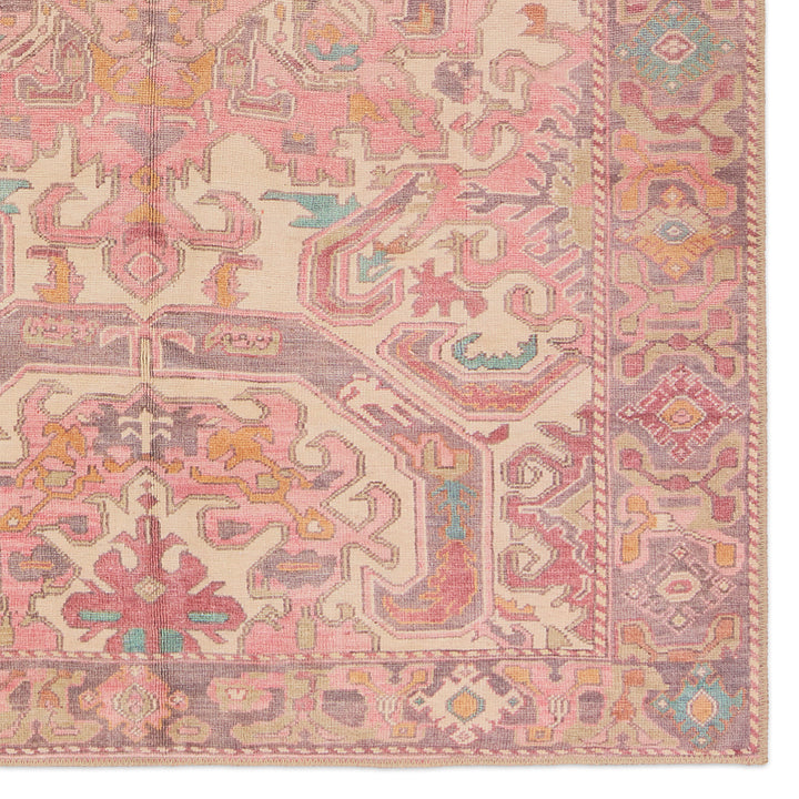 Vibe by Jaipur Living Elanor Medallion Pink/Purple Runner Rug (3'X8')