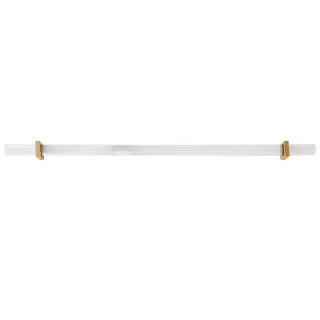 Garbo - Acrylic Pole Handle With Brass Adjustable Brackets