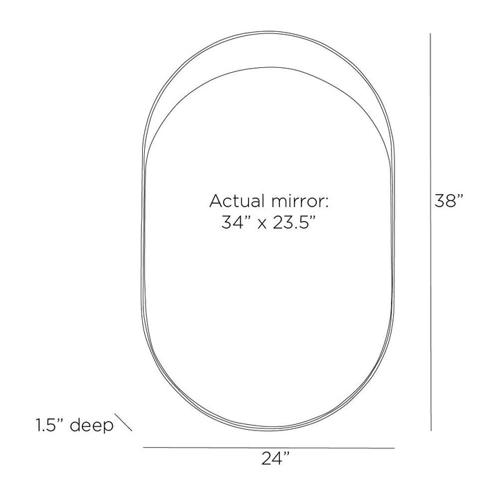 Benicio Wall Mirror - Black