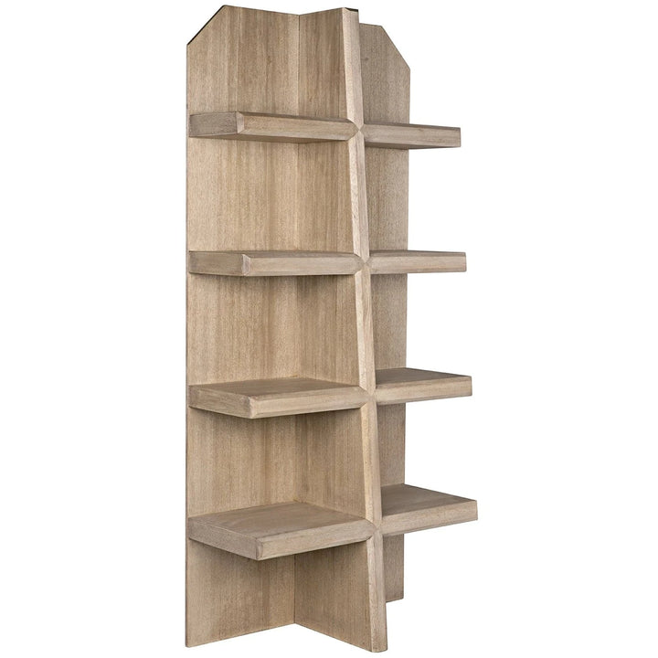 Pearce Bookcase, Washed Walnut