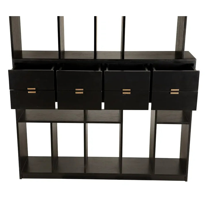 Grobius Bookcase, Hand Rubbed Black
