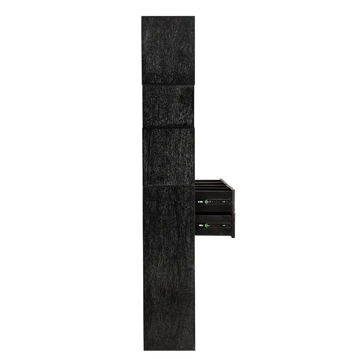 Grobius Bookcase, Hand Rubbed Black