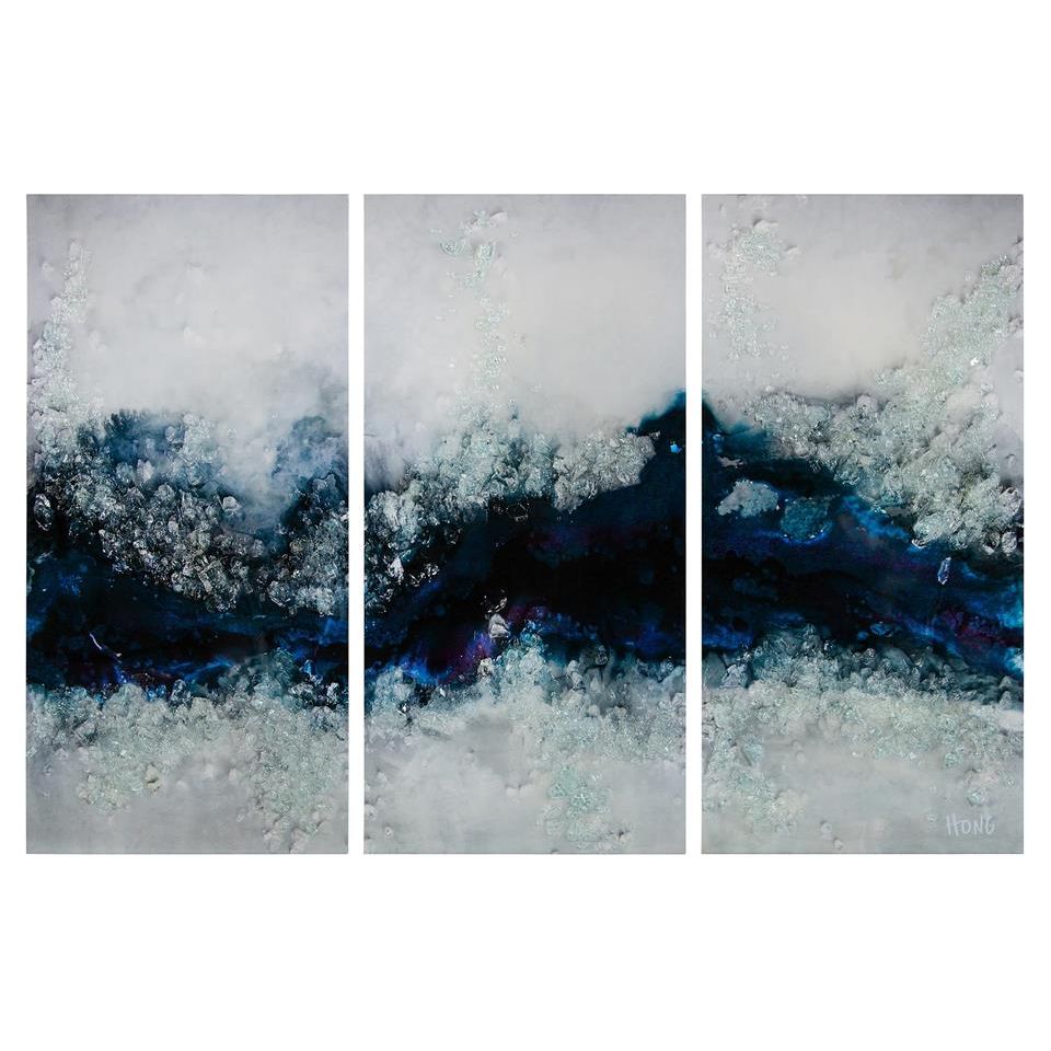 Mary Hong's Flowing River Triptych