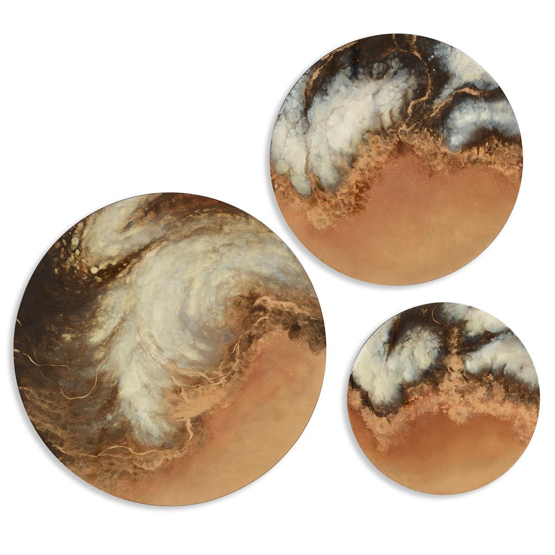 Trio Of Jovian Tempest - Black And White,Brown,Gold,Off White,White