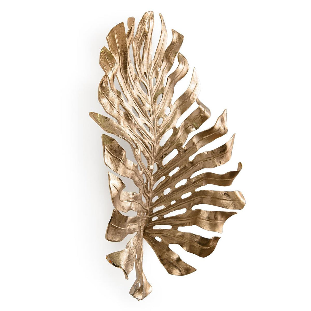 Golden Palm Leaf Sculpture I