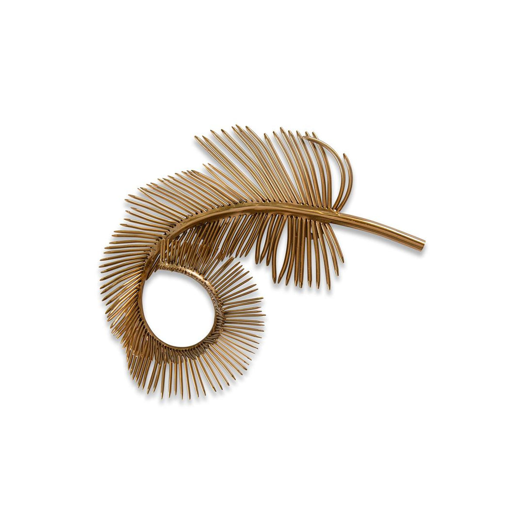 Spiral Brass Plume Iii - Gold,Silver