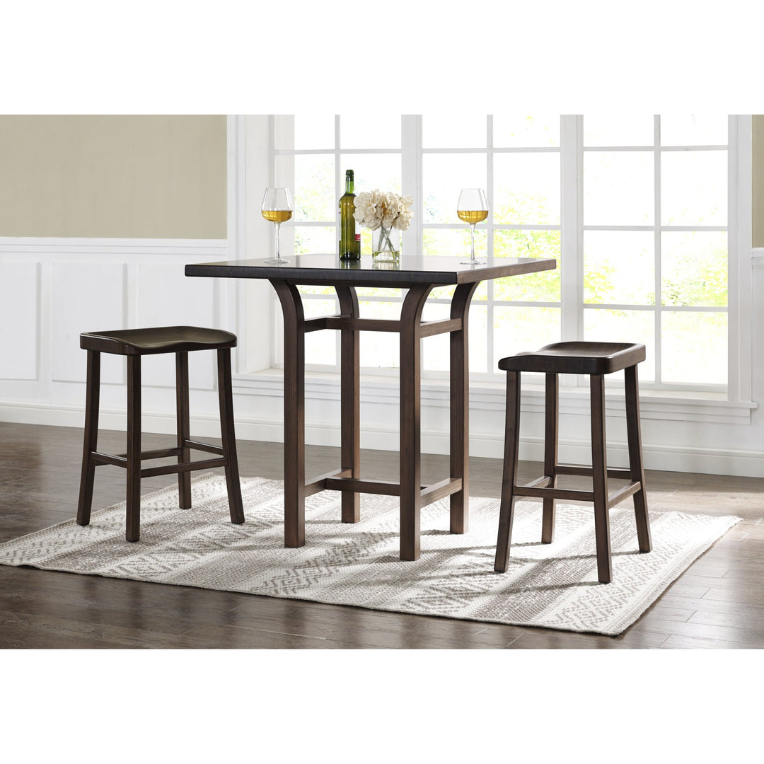 Tulip Counter Height Stool - Black Walnut