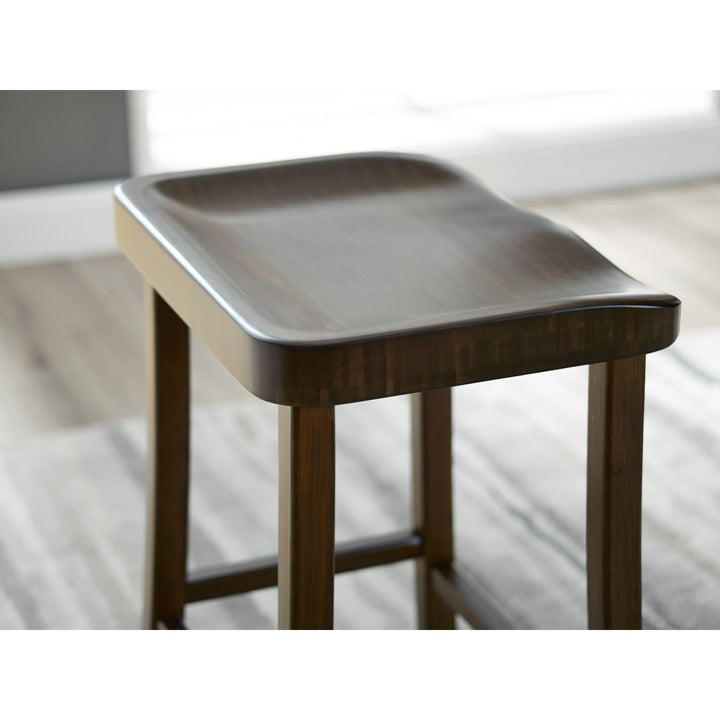 Tulip Counter Height Stool - Black Walnut