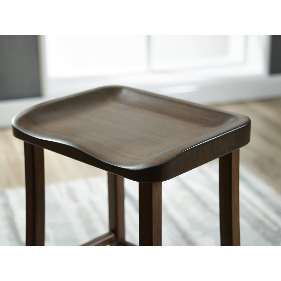 Tulip Counter Height Stool - Black Walnut