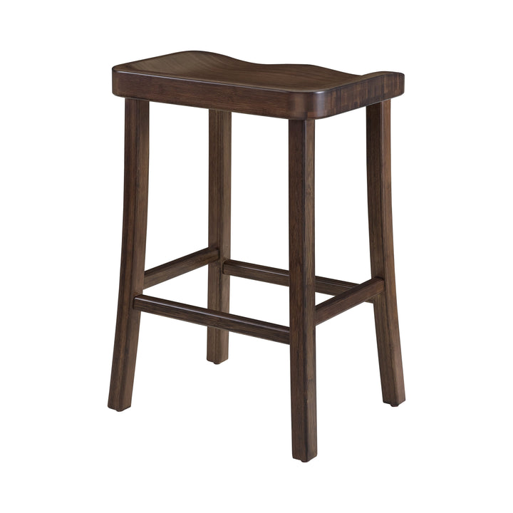 Tulip Counter Height Stool - Black Walnut