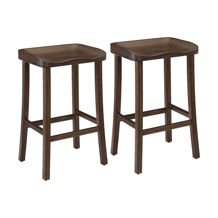 Tulip Bar Height Stool - Black Walnut