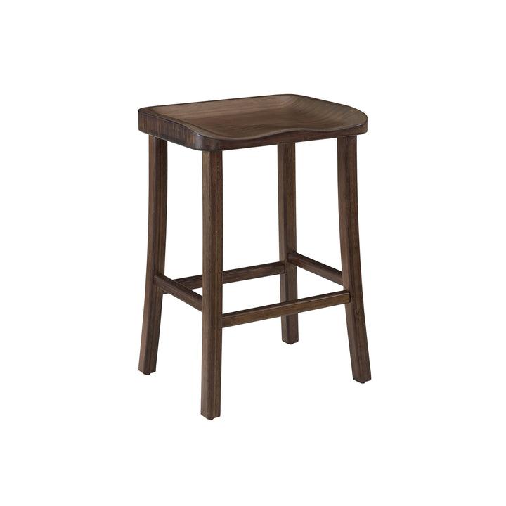 Tulip Bar Height Stool - Black Walnut