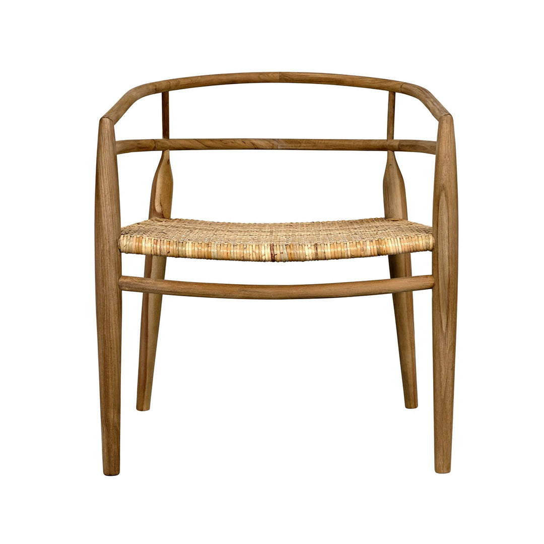 Finley Teak Arm Chair with Cane Seat