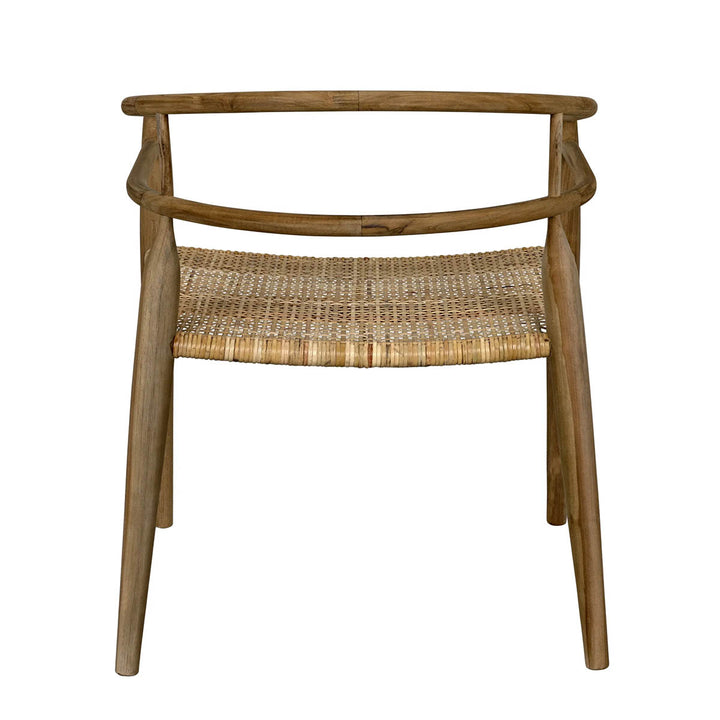 Finley Teak Arm Chair with Cane Seat