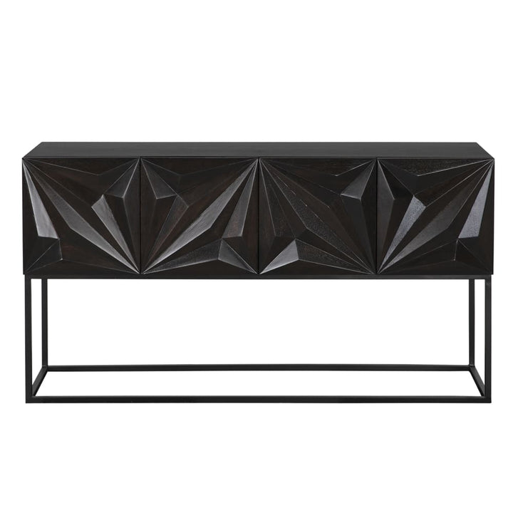 Sideboards & Credenzas Zurich 60" Console - Ebony Walnut with Steel