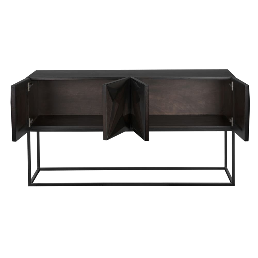 Sideboards & Credenzas Zurich 60" Console - Ebony Walnut with Steel