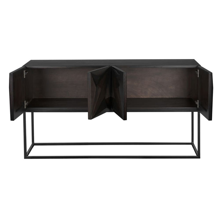 Sideboards & Credenzas Zurich 60" Console - Ebony Walnut with Steel
