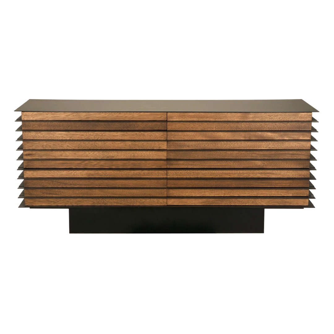 Elevation Sideboard - Dark Walnut and Steel