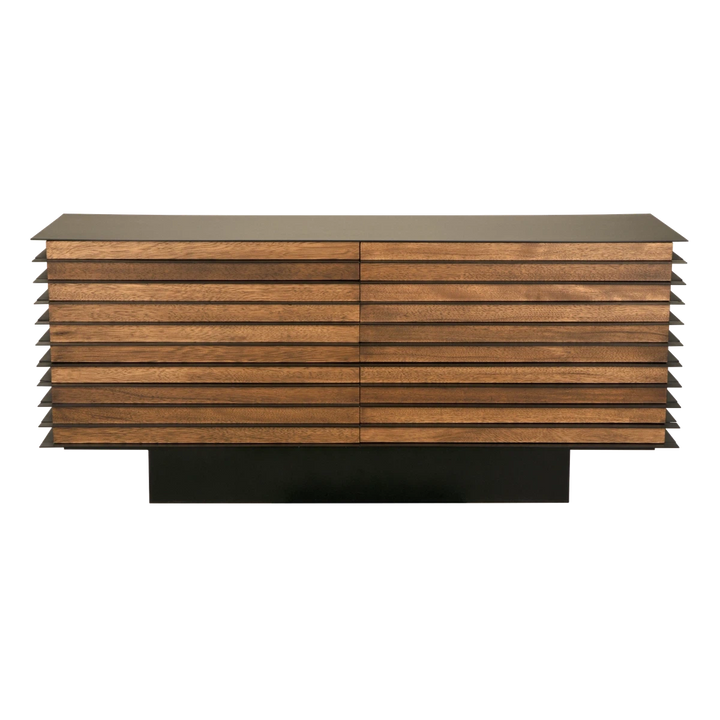 Elevation Sideboard - Dark Walnut and Steel