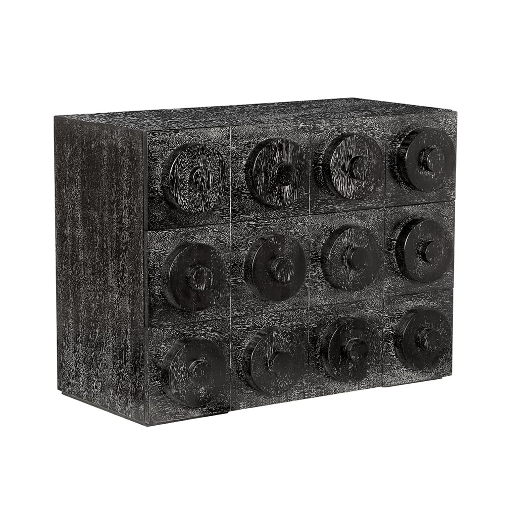 Noir Furniture Lego Sideboard with 3 Drawers