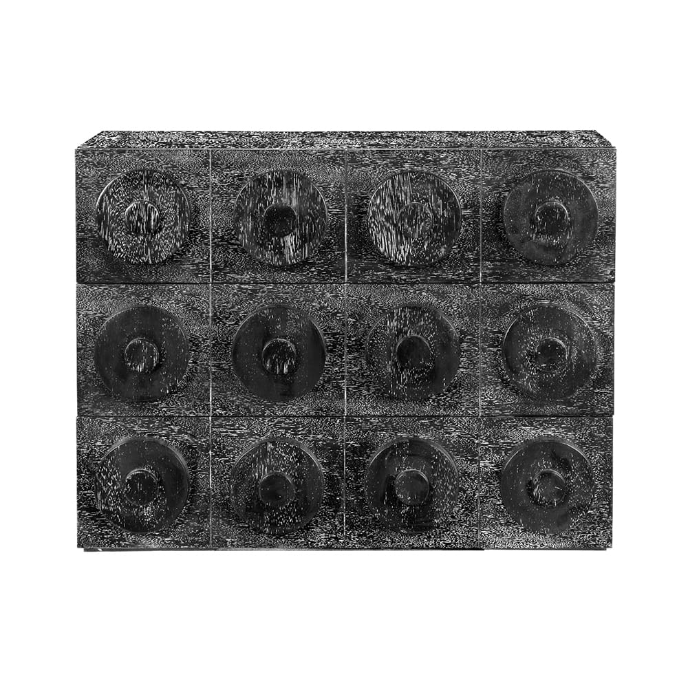 Noir Furniture Lego Sideboard with 3 Drawers